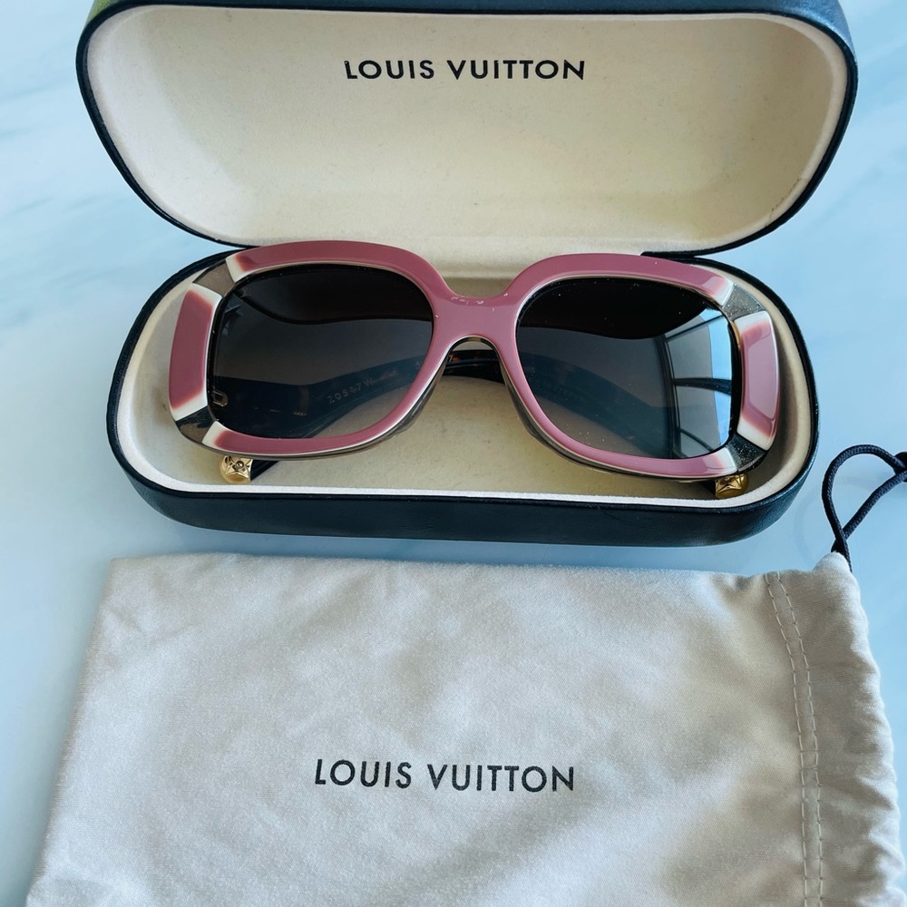 Louis Vuitton Orange Anemone Square Sunglasses
